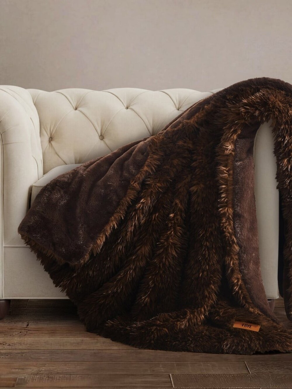 FRYE Arctic Luxurious Cozy Faux Fur Throw  60" x 70"